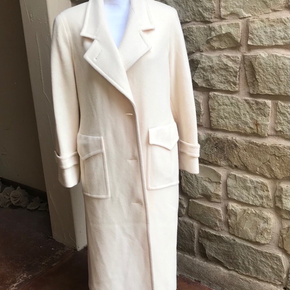 Mackintosh of New England Jackets & Blazers - Mackintosh of New England Vintage Wool Coat Cream